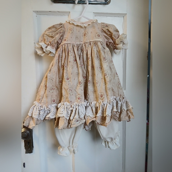 3/$8 Vintage Doll Dress With Pants Outfit Doll Maker Linda Rick - Picture 5 of 13